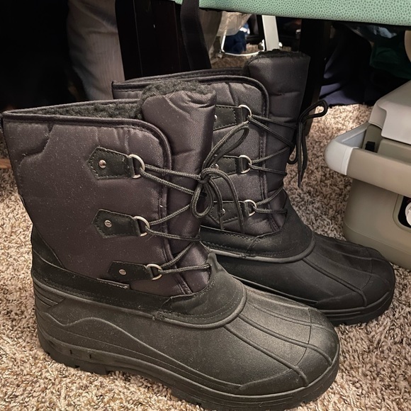 NWT - Men’s SnowTec Snow Boots Black Size 12 - Picture 2 of 3